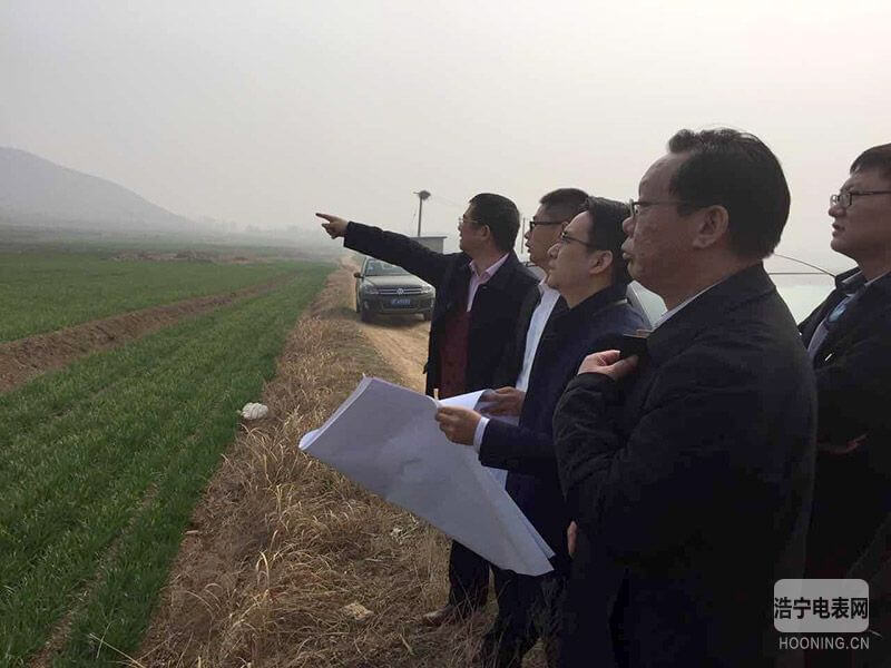陆总裁在泰安项目地现场指导工作
