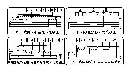 威胜DTS(X)343-3主端子接线图