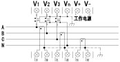 威胜三相四线电度表DTSD342-1C接线图