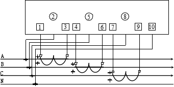 三相四线多功能表接线图