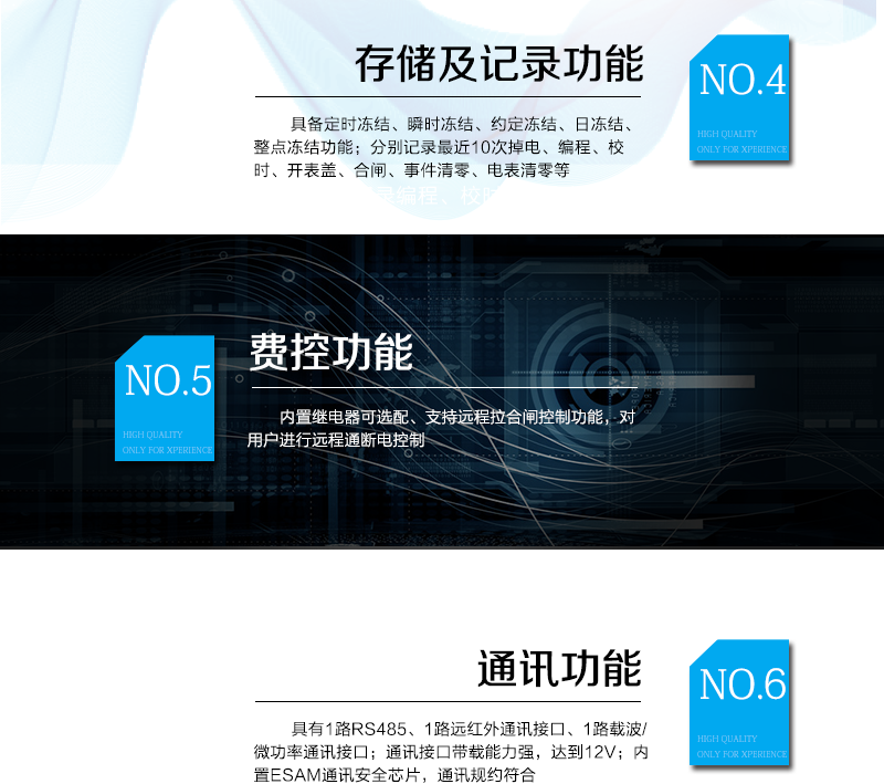 杭州海兴DTZY208-M三相四线远程费控智能电能表