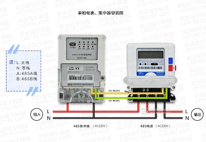 威胜电表DDZY102-Z单相载波电表、威胜单相电子式电表与威胜集中器接线时有哪些不同？