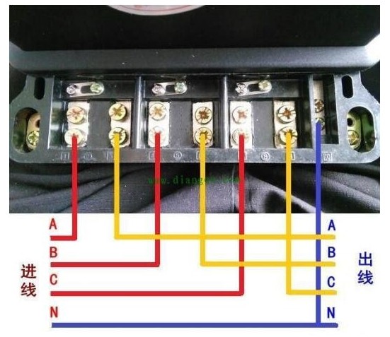 威胜DTSD341-MD3电表电流10（40）A的直通式怎么接线？