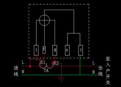 单相电表怎么接互感器
