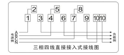 三相四线电表接线图