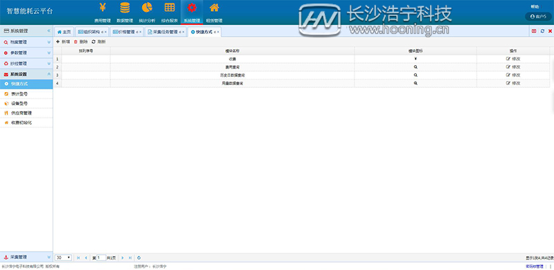 浩宁远程预付费抄表系统后台展示：系统管理篇