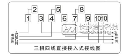 普通三相电表接线图