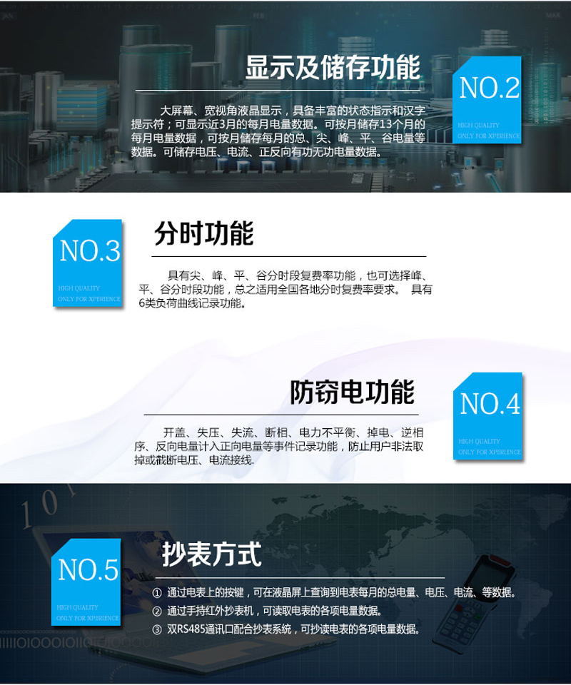 杭州炬华DSZ1296 0.2S级三相三线多功能智能电能表