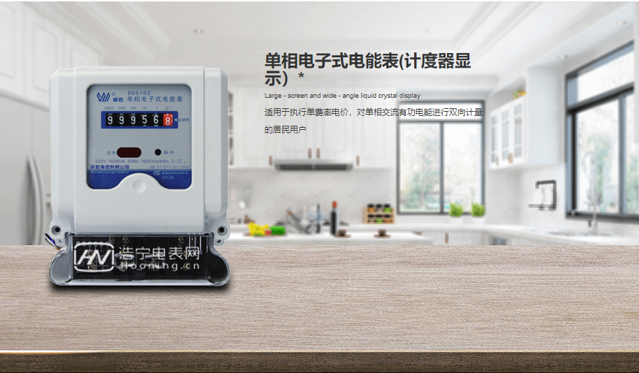 长沙威胜DDS102-J1单相电子式电能表(计度器显示)